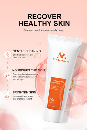 Deep Cleansing Purifying Peel of Black Mud Facial Face Mask Remove Blackhead Facial Mask Strawberry Nose Acne Remover Face Care - Zambeel