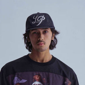 Denim Black Flat - brim Baseball Captrucker Hat - Zambeel