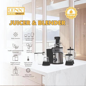 Denx - 4 - in - 1 Juicer & Blender © - Zambeel