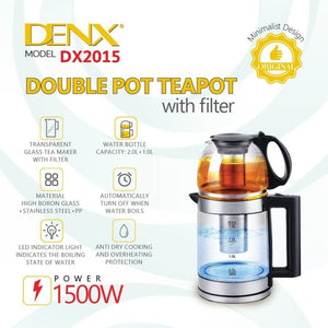 Denx - Double Tea Pot - Zambeel