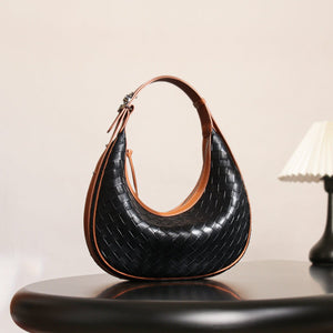Design Niche Genuine Leather Bag Women's Woven - Zambeel