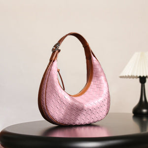 Design Niche Genuine Leather Bag Women's Woven - Zambeel