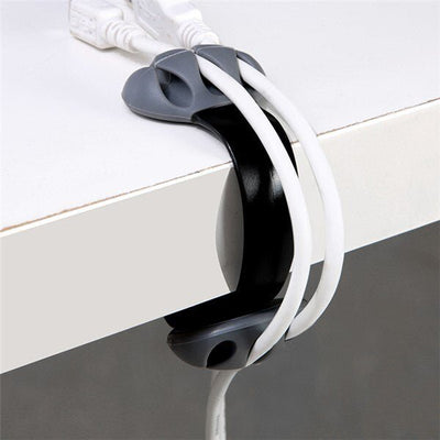 Desk Side Hub Clamp Winder Wire Storage Finishing Data Line Holder - Zambeel