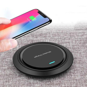 Desktop Fast Charge 10W Mobile Phone Multi - function Round Wireless Charger - Zambeel