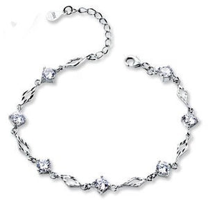 Diamond - encrusted Diamond - pattern Bracelet - Zambeel