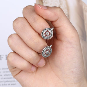 Diamond - encrusted Round Ear Clip Small Ear Rings - Zambeel