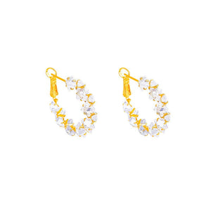 Diamond Super Shiny Crystal Earrings Fashion Women - Zambeel