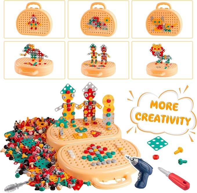 DIY Creative Screw Puzzle Suitcase - Zambeel