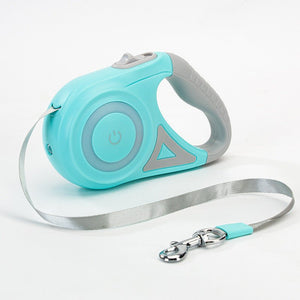 Dog Leash Retractable Leash And Dog Collar Spotlight Automatic Pet Dog Cat Traction Rope For Small Medium Dogs Pet Product - Zambeel