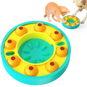 Dog Pets Puzzle Toys Slow Feeder Interactive Increase Puppy IQ Food Dispenser Slowly Eating NonSlip Bowl Pet Dogs Training Game Pet Supplies - Zambeel
