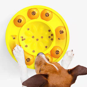 Dog Pets Puzzle Toys Slow Feeder Interactive Increase Puppy IQ Food Dispenser Slowly Eating NonSlip Bowl Pet Dogs Training Game Pet Supplies - Zambeel