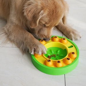 Dog Pets Puzzle Toys Slow Feeder Interactive Increase Puppy IQ Food Dispenser Slowly Eating NonSlip Bowl Pet Dogs Training Game Pet Supplies - Zambeel