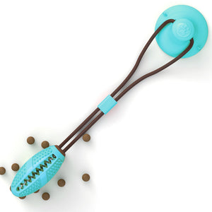 Dog Toys Silicon Suction Cup Tug Interactive Dog Ball Toy For Pet Chew Bite Tooth Cleaning Toothbrush Feeding Pet Supplies - Zambeel
