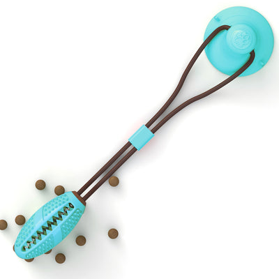Dog Toys Silicon Suction Cup Tug Interactive Dog Ball Toy For Pet Chew Bite Tooth Cleaning Toothbrush Feeding Pet Supplies - Zambeel