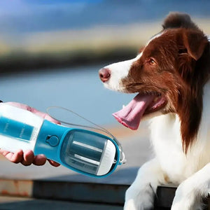 Dog Water Cup Drinking Food Garbage Bag Three - in - one Portable Small Multi - functional Pet Cups Pets Supplies - Zambeel