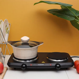 Double Burner Electric Hot Plate - Zambeel