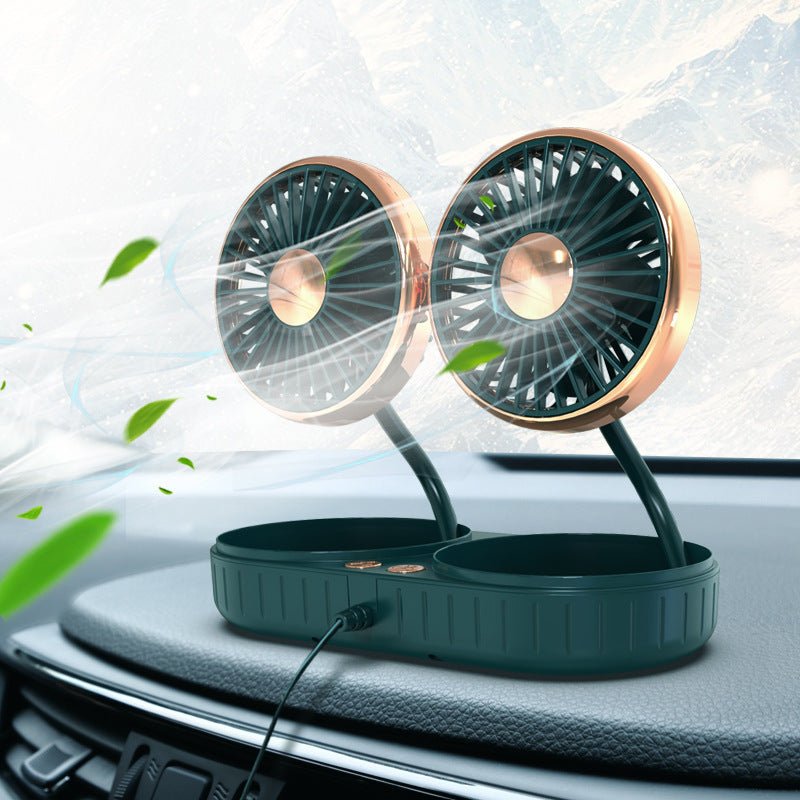 Double - Headed Hose Small Fan Usb Car Interior Creative Automotive Accessories - Zambeel