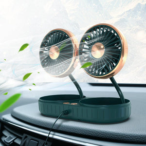 Double - Headed Hose Small Fan Usb Car Interior Creative Automotive Accessories - Zambeel