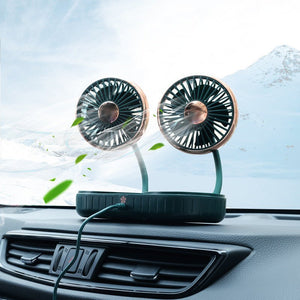 Double - Headed Hose Small Fan Usb Car Interior Creative Automotive Accessories - Zambeel