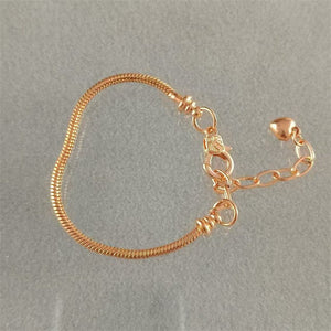 Dreamcatcher Bracelet Female Rose Gold Snake Bones Chain - Zambeel
