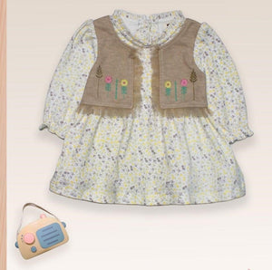 Dress Frock With Mini Jacket - Zambeel