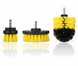 Drill Brush Set Power Scrubber Brushes for Car Wash Cleaning Carpet Tile Grout - Zambeel