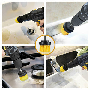 Drill Brush Set Power Scrubber Brushes for Car Wash Cleaning Carpet Tile Grout - Zambeel
