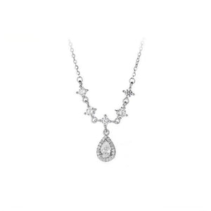 Dripping Water Pendant Necklace For Women Exquisite Light Luxury Style - Zambeel
