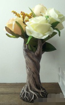 Dryad Vase Decoration Creative Tree Trunk Decoration Home Living Room Resin Craft Flower Decoration - Zambeel