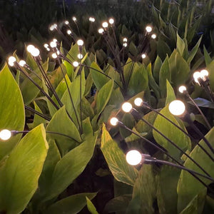 Dual - mode Outdoor Solar Pneumatic Courtyard Garden Atmosphere Lawn Breathing FireFly Ground Plug Lamp - Zambeel