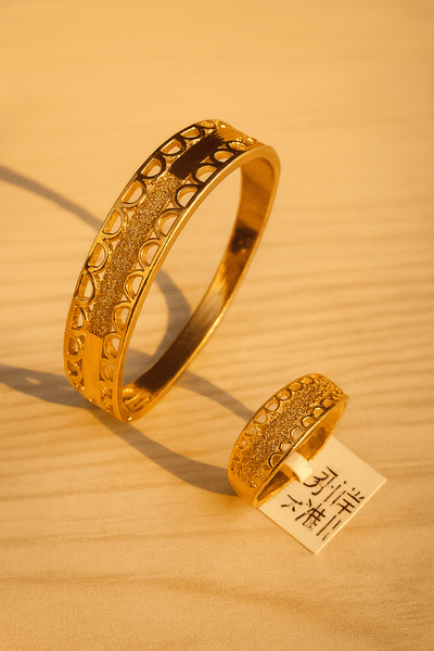 Dual Style Gold - Tone Jewelry Set - Zambeel