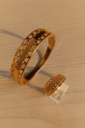 Dual Style Gold - Tone Jewelry Set - Zambeel