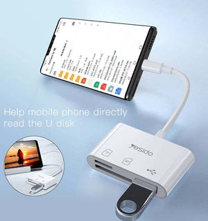 Dual - USB 3.0 to Type - C OTG Adapter - Zambeel