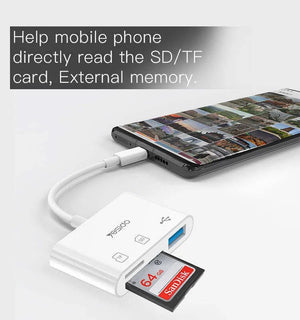 Dual - USB 3.0 to Type - C OTG Adapter - Zambeel