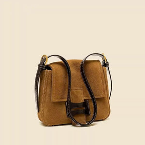 Dull Polish Genuine Leather Shoulder Messenger Bag - Zambeel