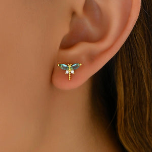 Earrings Female Niche Cute Dragonfly Design - Zambeel
