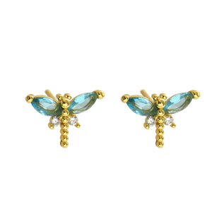 Earrings Female Niche Cute Dragonfly Design - Zambeel