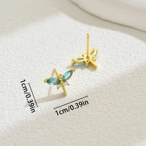 Earrings Female Niche Cute Dragonfly Design - Zambeel