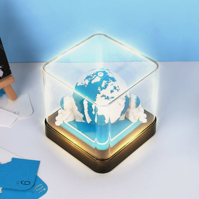 Earth Calendar Light Panoramic 3d Three - dimensional Creativity Paper Carving Desk Calendar Sticky Notes - Zambeel