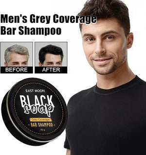 EAST MOON - Black Soap Bar Shampoo (Original) - Zambeel