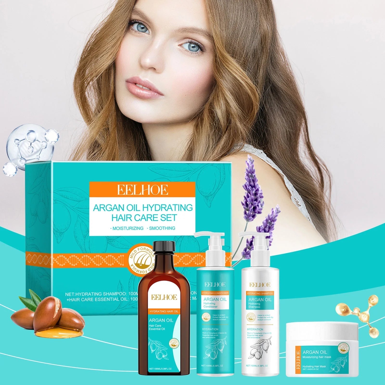 Eelhoe - Argan Oil Hydrating Hair Care Set (Original) - Zambeel
