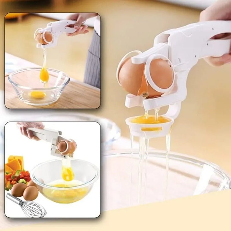 Egg Shell Cracker Handheld Plastic Egg Breaker Egg Opener Creative Egg Separator Tool Kitchen Gadgets - Zambeel