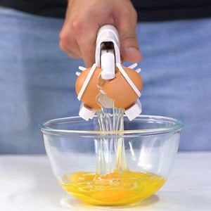 Egg Shell Cracker Handheld Plastic Egg Breaker Egg Opener Creative Egg Separator Tool Kitchen Gadgets - Zambeel