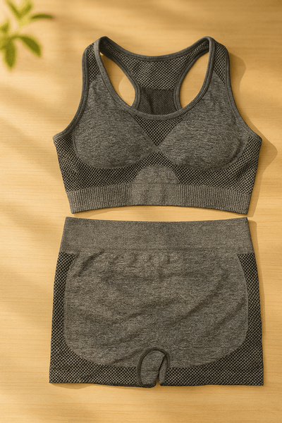 Elastic Peach Yoga Tank Top Set - Zambeel