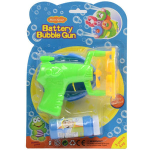 Electric Automatic Bubble Blower Maker Machine Gun with Mini Fan Kids Outdoor Sports Educational Toys - Zambeel