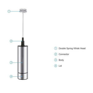 Electric Coffee Blender Milk Frother Handheld Whisk Kitchen Tools - Zambeel