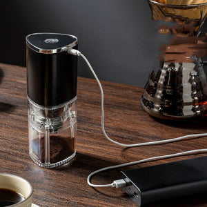 Electric Coffee Grinder Coffee Bean Grinder Cafe Automatic Portable USB Rechargeable Food Crusher For Drip Coffee Kitchen Gadgets - Zambeel