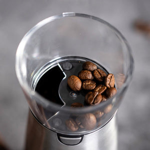 Electric Coffee Grinder Stainless Steel Adjustable Hand Grinder Coffee Machine Coffee Bean Burr Grinders Mill Kitchen Tool - Zambeel