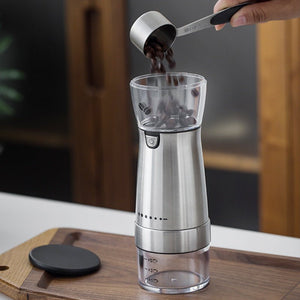 Electric Coffee Grinder Stainless Steel Adjustable Hand Grinder Coffee Machine Coffee Bean Burr Grinders Mill Kitchen Tool - Zambeel
