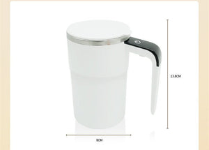 Electric Coffee Mug USB Rechargeable Automatic Magnetic Cup IP67 Waterproof Food - Safe Stainless Steel For Juice Tea Milksha Kitchen Gadgets - Zambeel